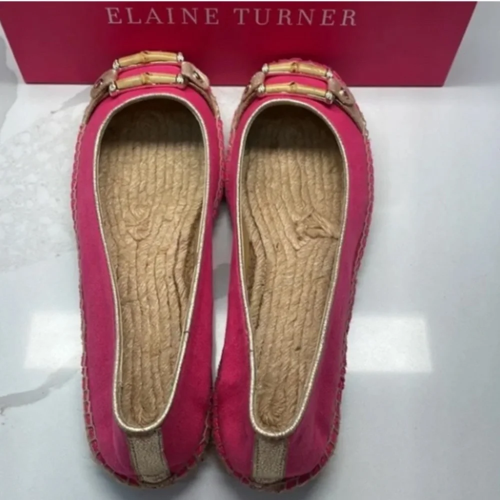 Elaine Turner pink flats